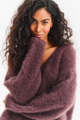 Brown Mirage mohair sweater